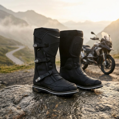 BMW Motorlaars Pro GTX Zwart Venturegrip in de bergen
