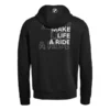 Achterkant BMW Ziphoodie Make life A Ride