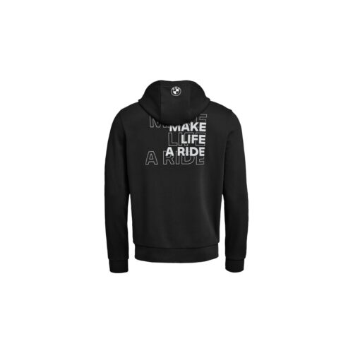 Achterzijde zip hoodie met Make Life a Ride print