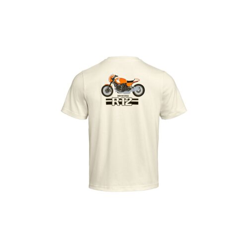 Achterzijde BMW R 12 S T-shirt met motorafbeelding