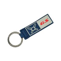 Blauwe GS keyring met GS Light-symbool