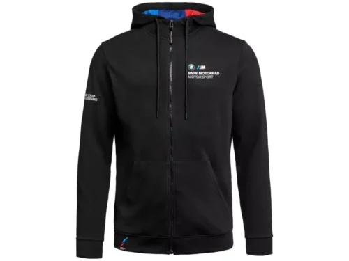 BMW Motorsport hoodie met rits zwart