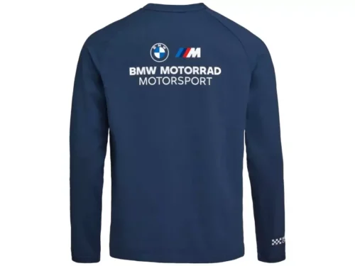 Achterzijde longsleeve met BMW en M Motorsport print