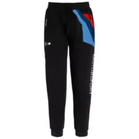 Zwarte BMW Motorsport broek met driekleurige print