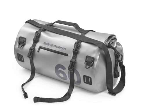 Originele BMW Motorrad bagagerol van 60 liter in zilver en zwart